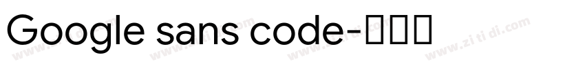 Google sans code字体转换